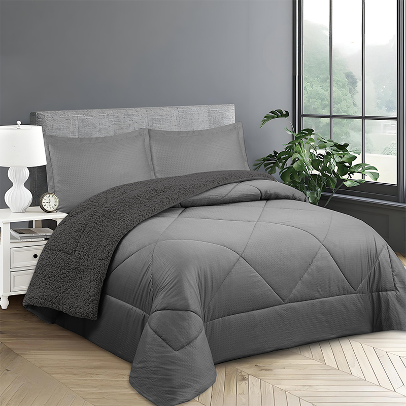 Plumón Outboss Deluxe con Sherpa 2 Plazas / Gris - Doral - Imagen 2