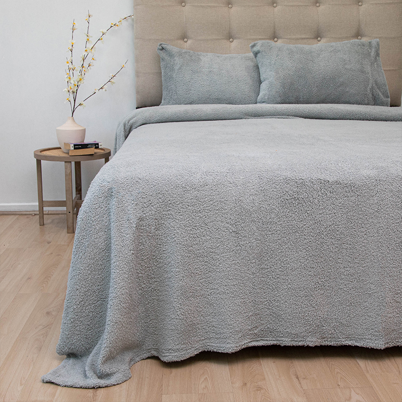 Sábanas Chiporro Lisa 2 Plazas / Gris - Doral