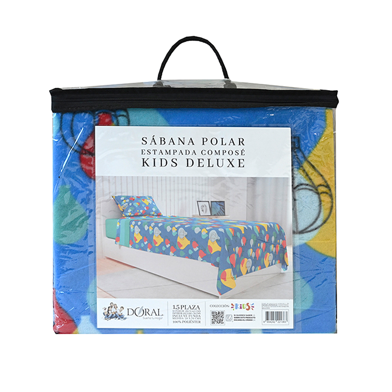 Sábanas Polar Kids 1.5 Plazas / Globos - Doral - Imagen 3
