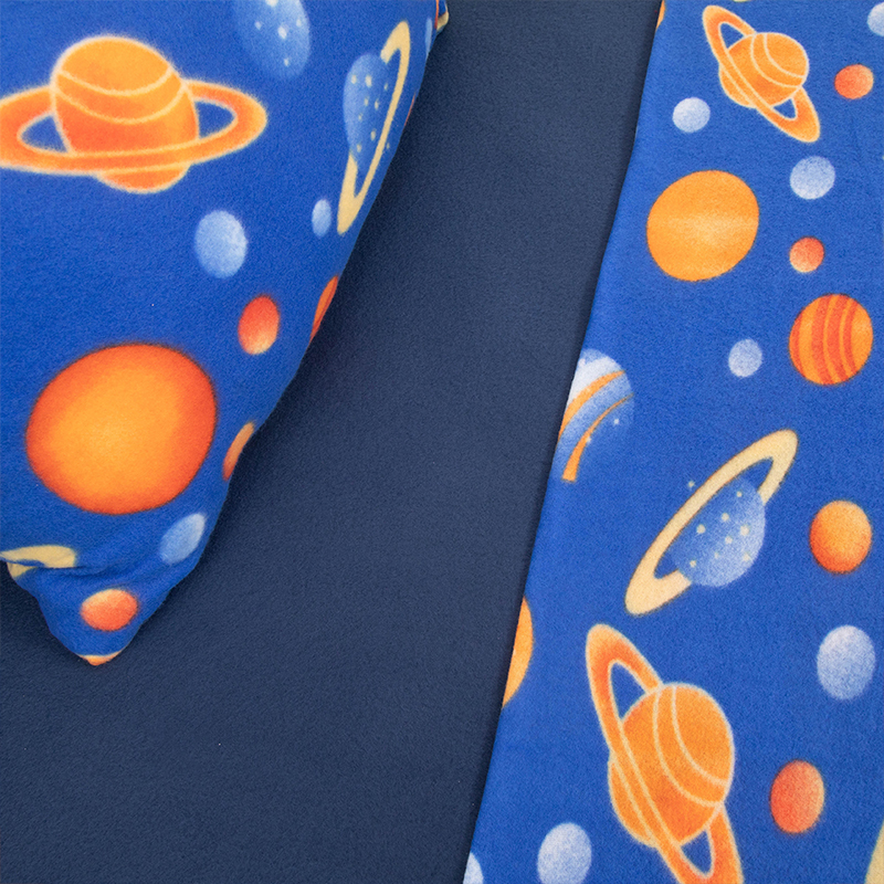 Sábanas Polar Kids 1.5 Plazas / Planetas - Doral - Imagen 2