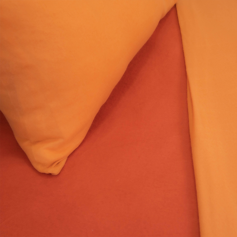 Sábanas Polar Composé 1.5 Plazas / Bicolor Terracota - Doral - Imagen 2