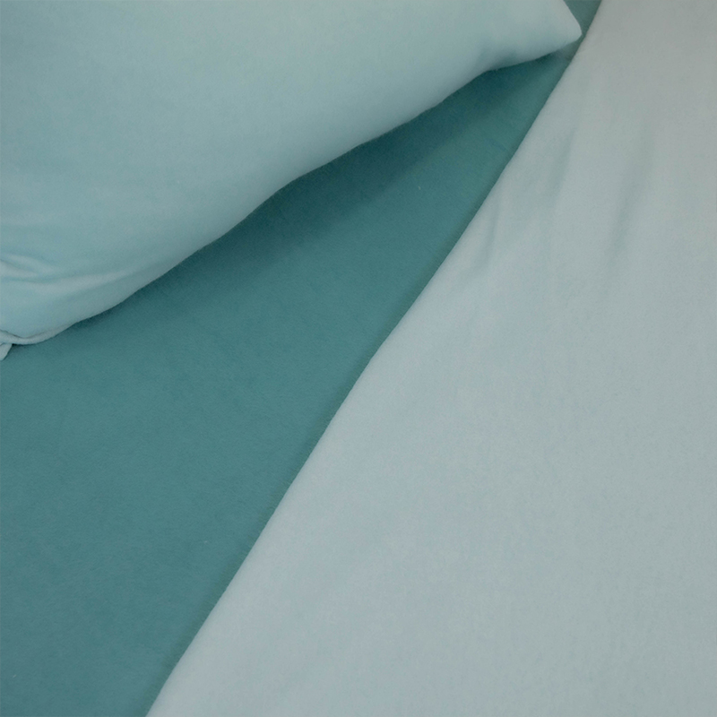 Sábanas Polar Composé 1.5 Plazas / Bicolor Turquesa - Doral - Imagen 2