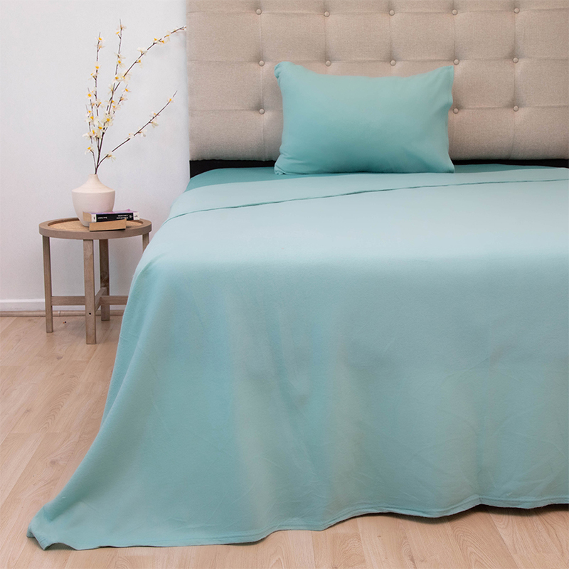 Sábanas Polar Composé 1.5 Plazas / Bicolor Turquesa - Doral