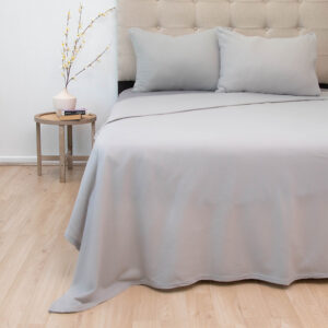 Sábanas Polar Lisa Composé 2 Plazas / Bicolor Gris - Doral