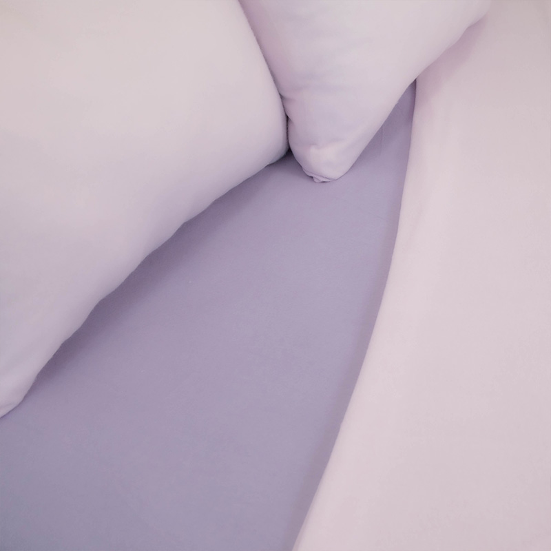 Sábanas Polar Lisa Composé 2 Plazas / Bicolor Morado - Doral - Imagen 2