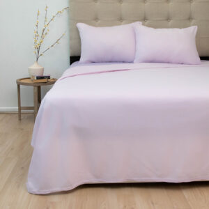 Sábanas Polar Lisa Composé 2 Plazas / Bicolor Morado - Doral