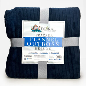 Frazada Flannel Outboss Deluxe 2 Plazas / Azul - Doral