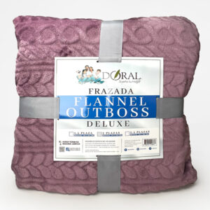 Frazada Flannel Outboss Deluxe 2 Plazas / Morado - Doral