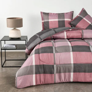 Plumón Estampado 2 Plazas / Check - Cannon