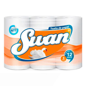 Toalla de Papel 3 unidades. 12 mts.- Swan