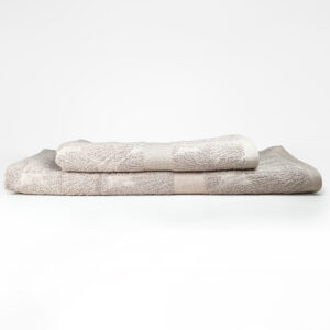Juego de 2 Toallas Jacquard Premium / Taupe - Doral