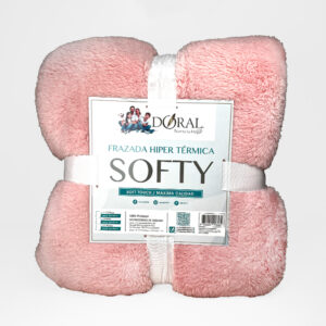 Frazada Softy 1.5 Plazas / Rosado Claro - Doral