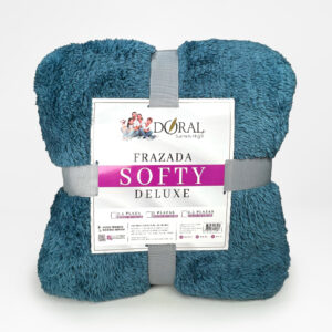 Frazada Softy 2 Plazas / Azul Jaspe - Doral