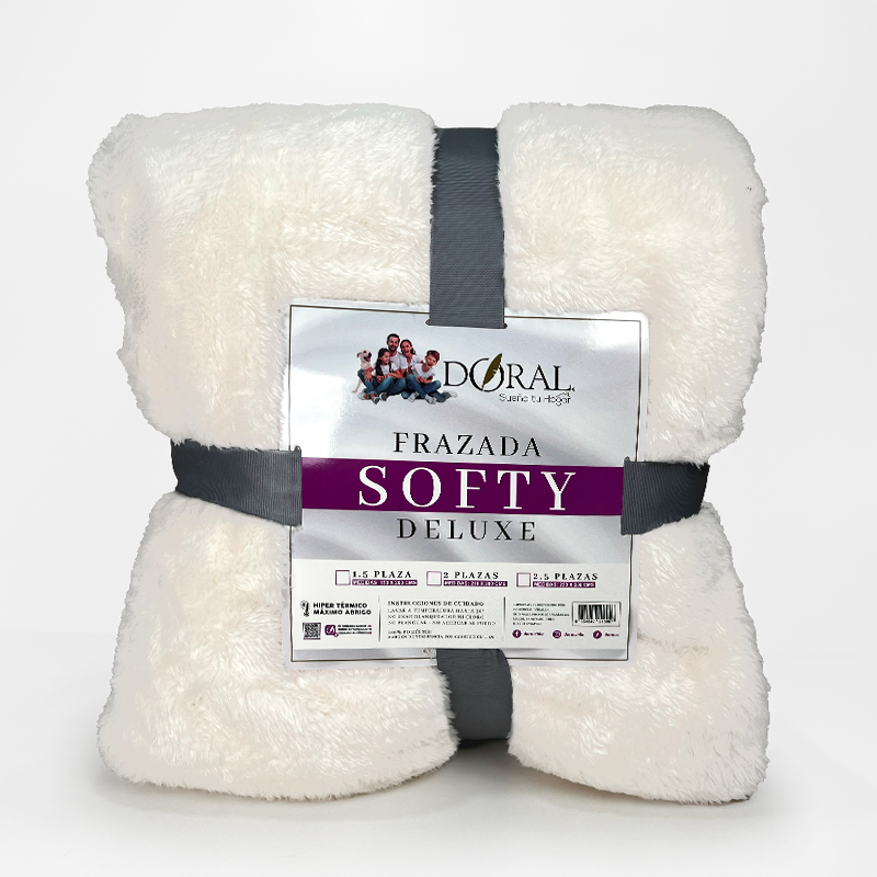 Frazada Softy 2 Plazas / Crudo - Doral