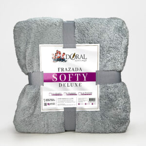 Frazada Softy 2 Plazas / Gris - Doral