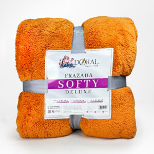 Frazada Softy 2 Plazas / Naranja Ginger - Doral