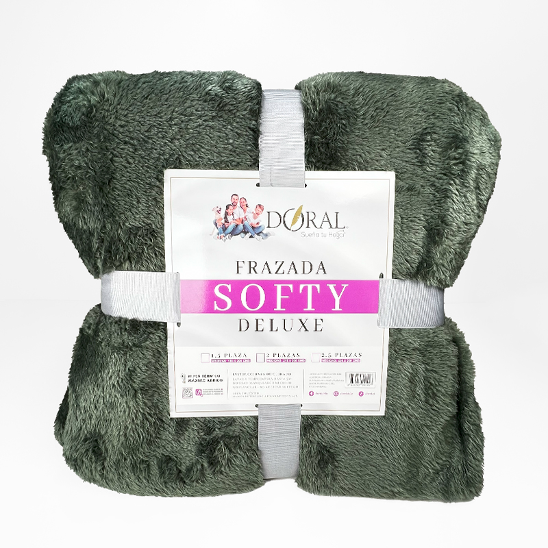Frazada Softy 2 Plazas / Verde - Doral