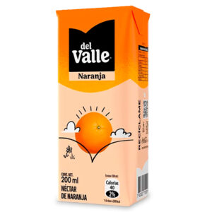 Pack de 6 Néctar 200 cc / Naranja - Del Valle