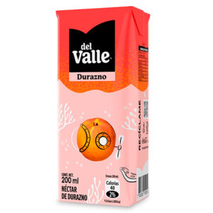 Pack de 6 Néctar 200 cc / Durazno - Del Valle