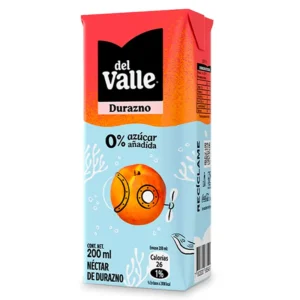 Pack de 6 Néctar Zero Azúcar 200 cc / Durazno - Del Valle