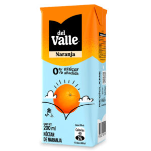 Pack de 6 Néctar Sin Azúcar 200 cc / Naranja - Del Valle