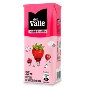 Pack de 6 Néctar 200 cc / Multi-Frutilla - Del Valle