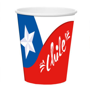 Set 6 Vasos 270cc. Diseño Chile - Big Party