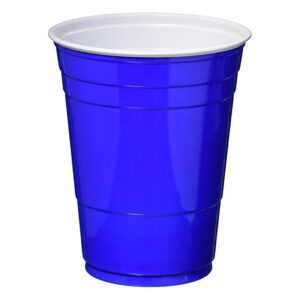 Vasos Bicolor 500cc Azul 10 unid. - Big Party