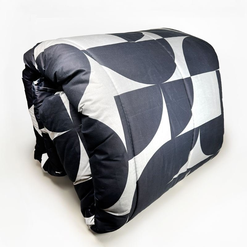 Plumón Estampado 1.5 plazas / Óptico Negro - Key Home