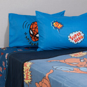 Juego Sábana Microfibra 2 Plazas / Spiderman Comic Asia - Mashini