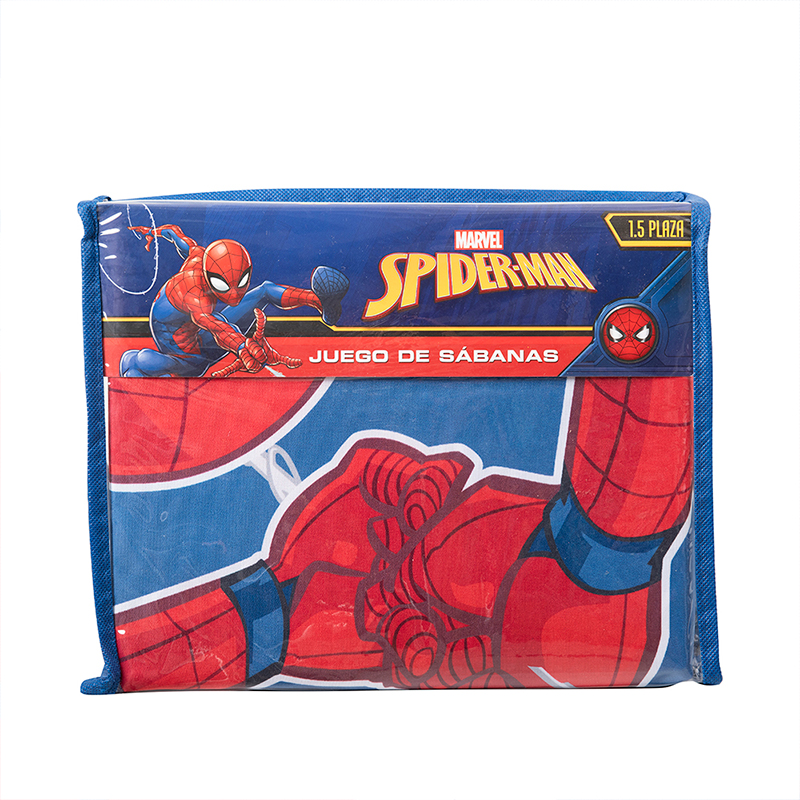 Juego Sábana Microfibra Single / Spiderman Azul - Mashini - Imagen 3