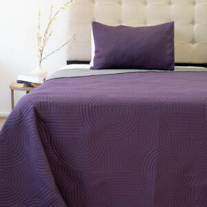 Quilt Hotpress Liso Bicolor 1.5 plazas / Obispo y Gris - Doral