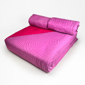 Quilt Hotpress Liso Bicolor 2 Plazas / Lila y Fucsia - Doral