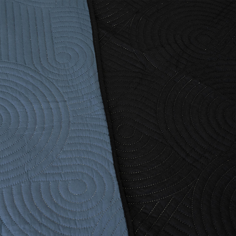 Quilt Hotpress Bicolor 2.5 Plazas / Negro y Azul - Doral - Imagen 3