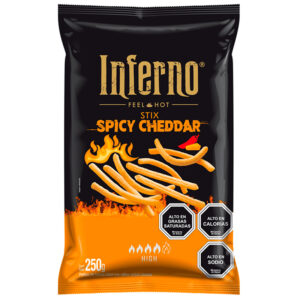 Ramitas de Queso Spicy Cheddar 330 gr. - Inferno