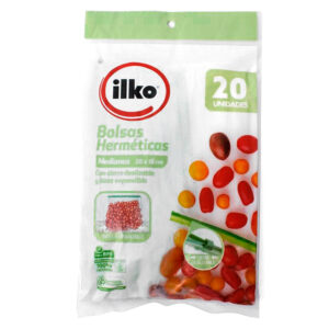 Bolsa Hermética Grande C/Base Slider 20 und. 20x18cm. - Ilko