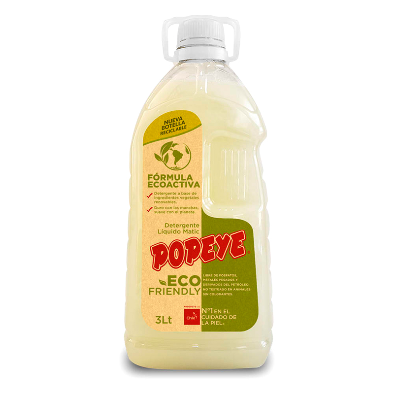 Detergente Eco Friendly Pet 3  Lts. - Popeye