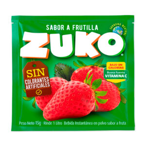 Jugo en Polvo Frutilla 15 gr. - Zuko