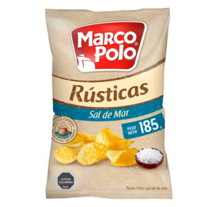 Papas Fritas Rústicas Sal de Mar 185 gr. - Marco Polo