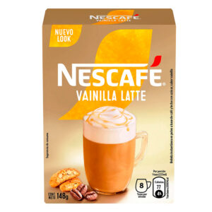 Café Mix Vainilla Latte 8 unid. 18,5 gr. C/u - Nescafé