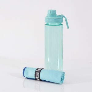 Toalla Deportiva 40x60cm + Botella / Celeste - Mashini
