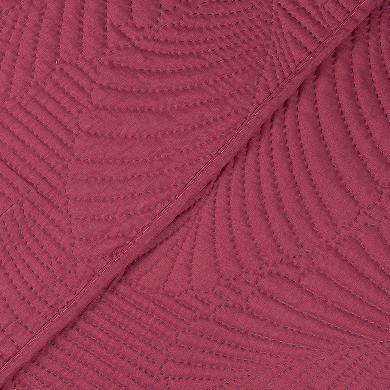 Quilt Cordoba Liso 2.5 Plazas / Burdeo - Mashini - Imagen 3