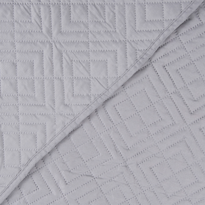 Quilt Cordoba Liso 2 Plazas / Gris - Mashini - Imagen 3