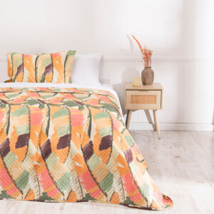 Quilt Cordoba Estampado 1.5 Plazas / Plumas - Mashini