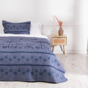 Quilt Cordoba Estampado 1.5 Plazas / Vegetación - Mashini