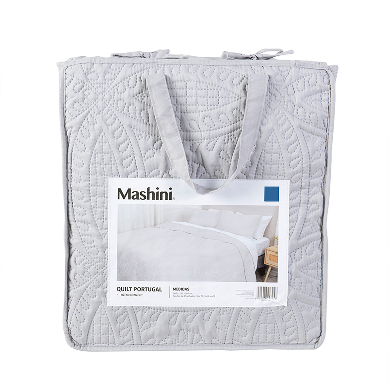 Quilt Portugal 1.5 Plazas / Gris - Mashini - Imagen 4