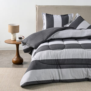 Plumón Estampado 2 Plazas / Noir - Cannon