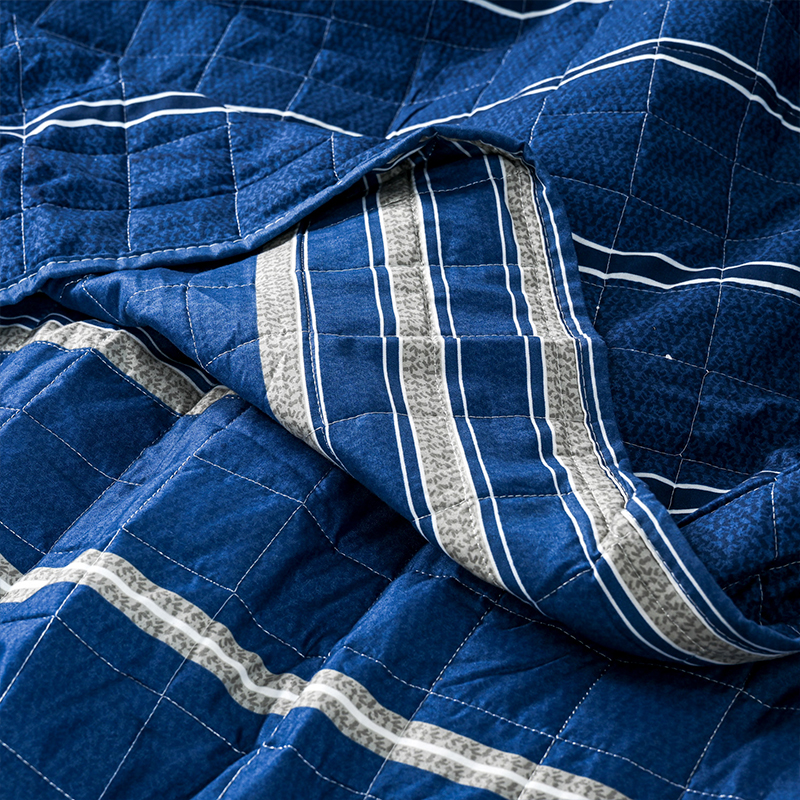 Quilt Estampado 1.5 Plazas / Marino - American Family by Cannon - Imagen 4