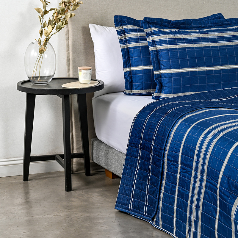 Quilt Estampado 2 Plazas / Marino - American Family by Cannon - Imagen 2