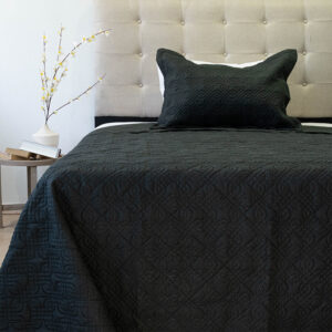 Quilt Bubbly 1.5 Plaza / Negro - Doral